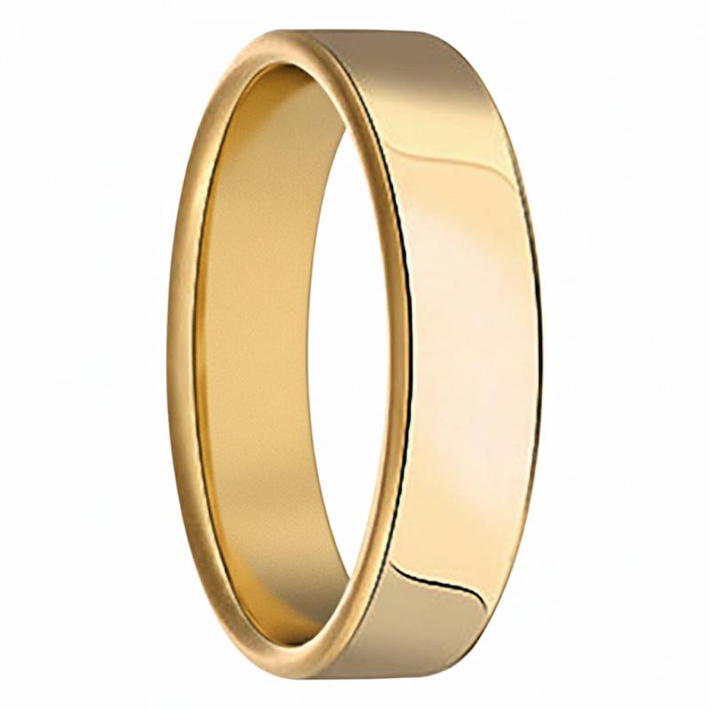 Alliance Ruban Confort en Or Jaune 750, Largeur 5 mm - Fair'Belle