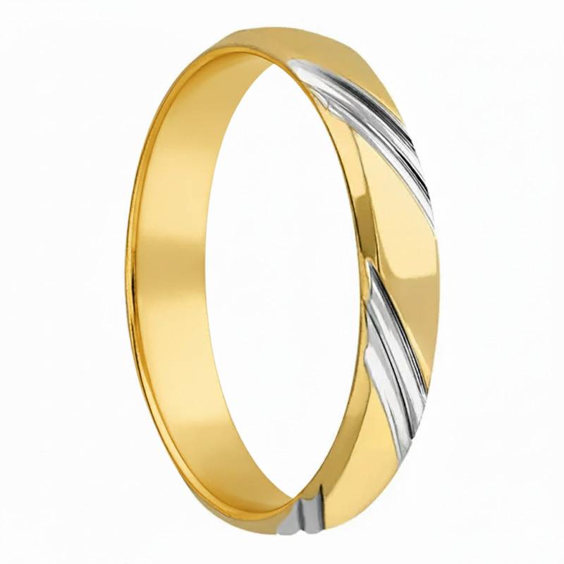 Alliance en 2 Ors 750, Largeur 4 mm - Fair'Belle