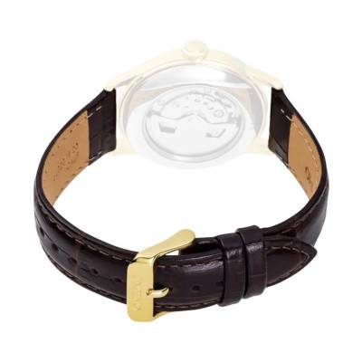 Bracelet de montre cuir marron motif alligator 20mm - Orient