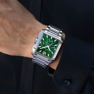 Timeless Chronograph Green Steel Watch F20635/3 - Festina