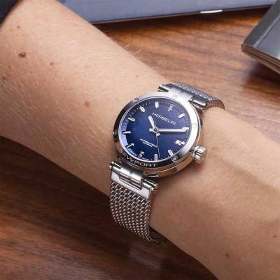 Montre NewPort Auto 35mm 1658AP90B - Herbelin