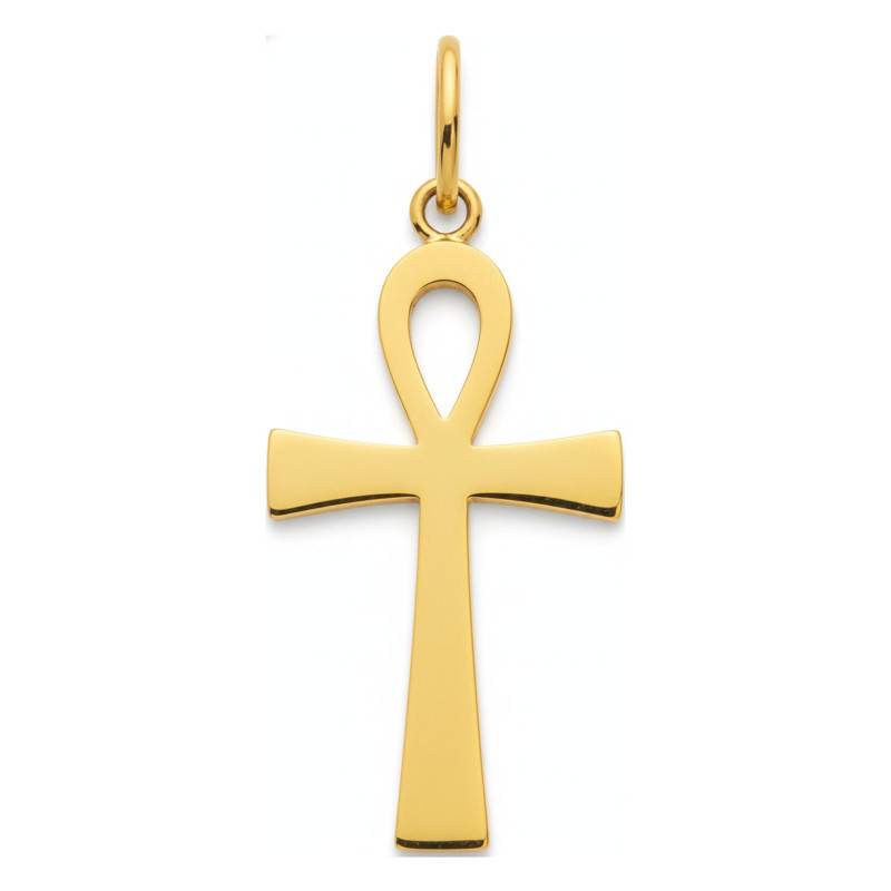 Croix Égyptienne en Plaqué Or - Emanessence