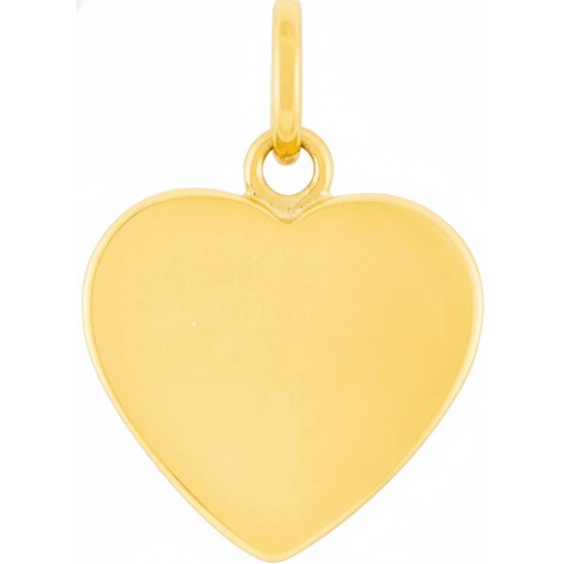 Pendentif Coeur Gravable en Plaqué Or - Emanessence