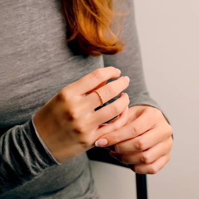 Bague Perlée & Diamants Ronds 0,03ct en Or Jaune 375 - Emanessence