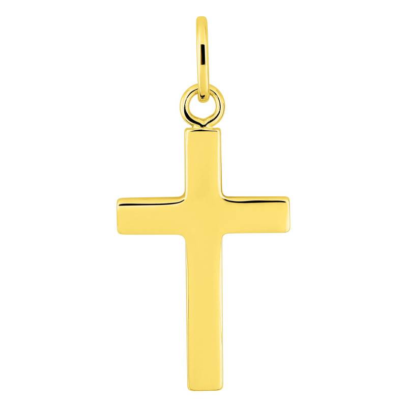 Pendentif Croix Latine 21x19mm en Plaqué Or - Emanessence