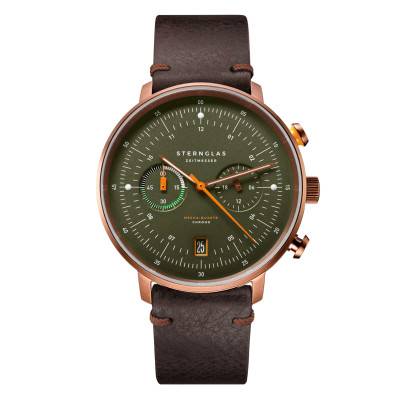 Hamburg Chrono Dark Green Watch S01-HC35-VI17 - Sternglas