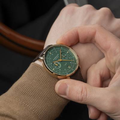 Montre Hamburg Chrono Edition Vintage S01-HCV22-BR01 - Sternglas