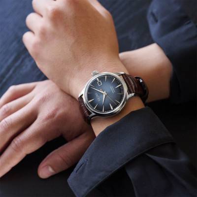 Blue Men's Presage Automatic SRPK15J1 Watch - Seiko