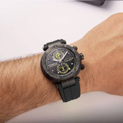 Newport Chronograph Carbon Titanium Automatic 288CTN14CA Watch - Herbelin