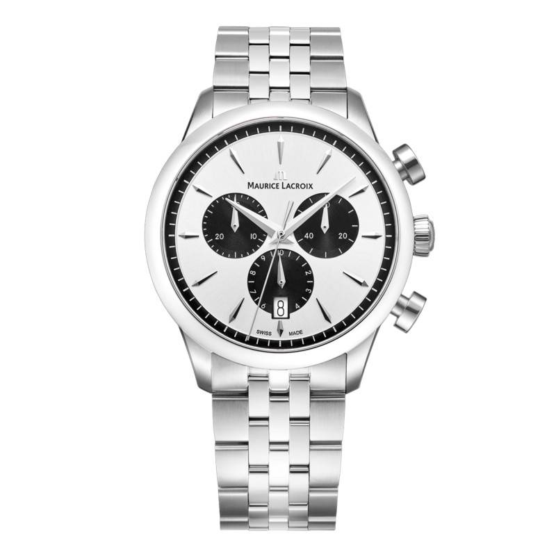 1975 Quartz Chronograph Date 40mm Watch 751038-SS002-130-1 - Maurice Lacroix