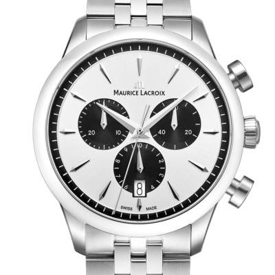 1975 Quartz Chronograph Date 40mm Watch 751038-SS002-130-1 - Maurice Lacroix