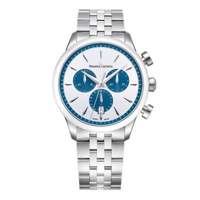 1975 Quartz Chronograph Date 40mm Watch 751038-SS002-131-1 - Maurice Lacroix