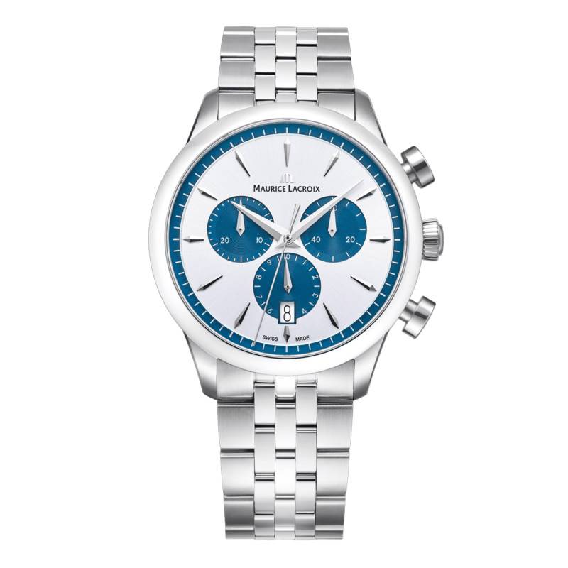 1975 Quartz Chronograph Date 40mm Watch 751038-SS002-131-1 - Maurice Lacroix