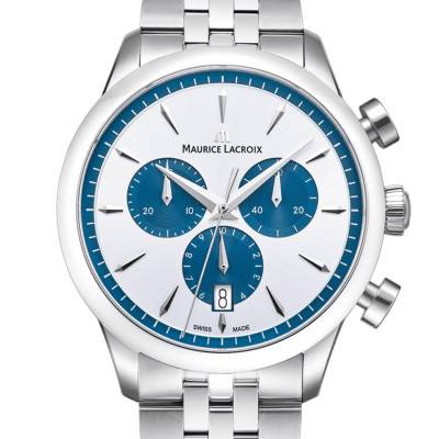 1975 Quartz Chronograph Date 40mm Watch 751038-SS002-131-1 - Maurice Lacroix