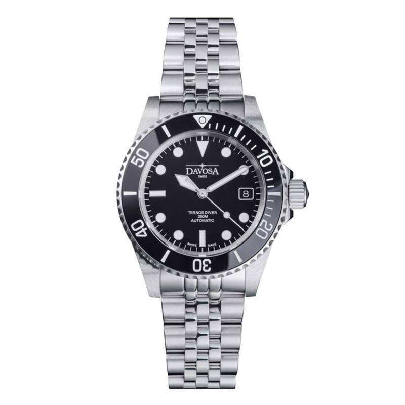 Montre Ternos Diver Automatic 40 mm Black - Davosa