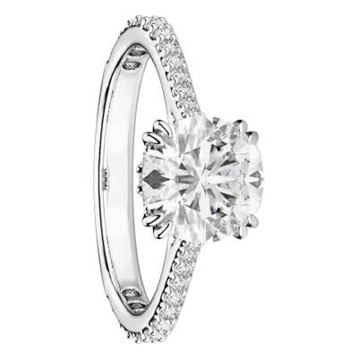 Rhodium-Plated Metal & Crystal Stilla Ring - 5717936 - Swarovski