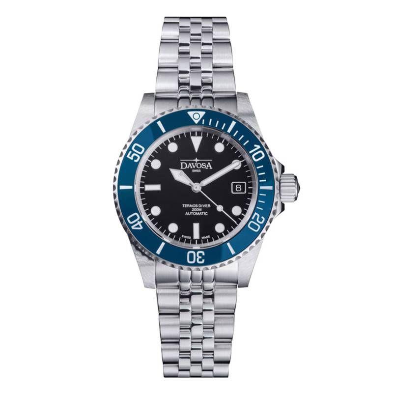 Ternos Diver Automatic 40mm Blue Watch - Davosa