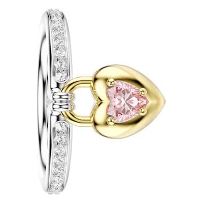Idyllia Heart Ring Metal, Zirconia & Crystal - 5737271 - Swarovski