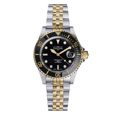 Ternos Diver Automatic 40 mm Gold Watch - Davosa