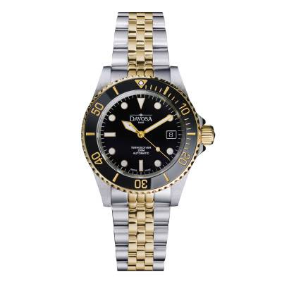 Ternos Diver Automatic 40 mm Gold Watch - Davosa
