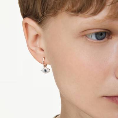 Boucles d'Oreilles Pendantes Symbolica Oeil Dorées Roses & Cristaux - 5736982 - Swarovski