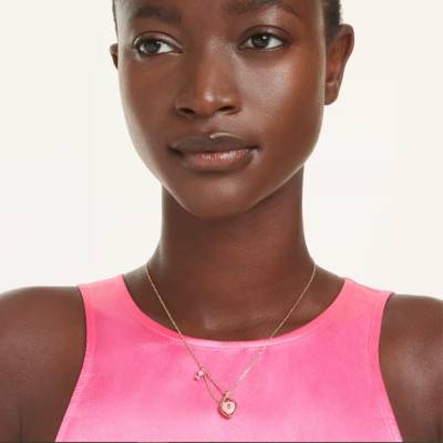 Collier Pendentif Idyllia Doré, Oxydes & Cristaux, Longueur 38 à 45 cm Ajustable - 5737288 - Swarovski