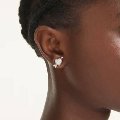 Boucles d'Oreilles Puces Idyllia Dorées & Oxydes de Zirconium - 5737298 - Swarovski