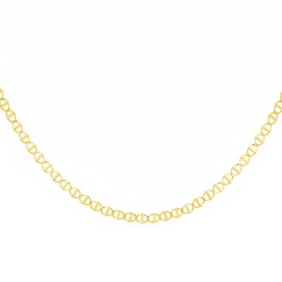 Chaîne Maille Marine 2,00 mm en Or Jaune 375, Longueur 40 ou 45 cm - Manillon