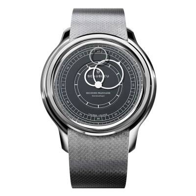 Montre Seconde Française 19.24 Gris Anthracite - Beaubleu