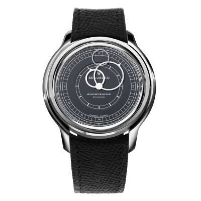 Montre Seconde Française 19.24 Gris Anthracite - Beaubleu