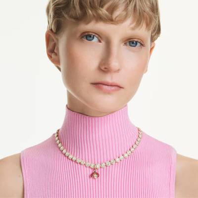Gold Idyllia Charm Pendant & Crystals - 5743138 - Swarovski