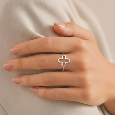 925 Silver Clover Ring - Artemis