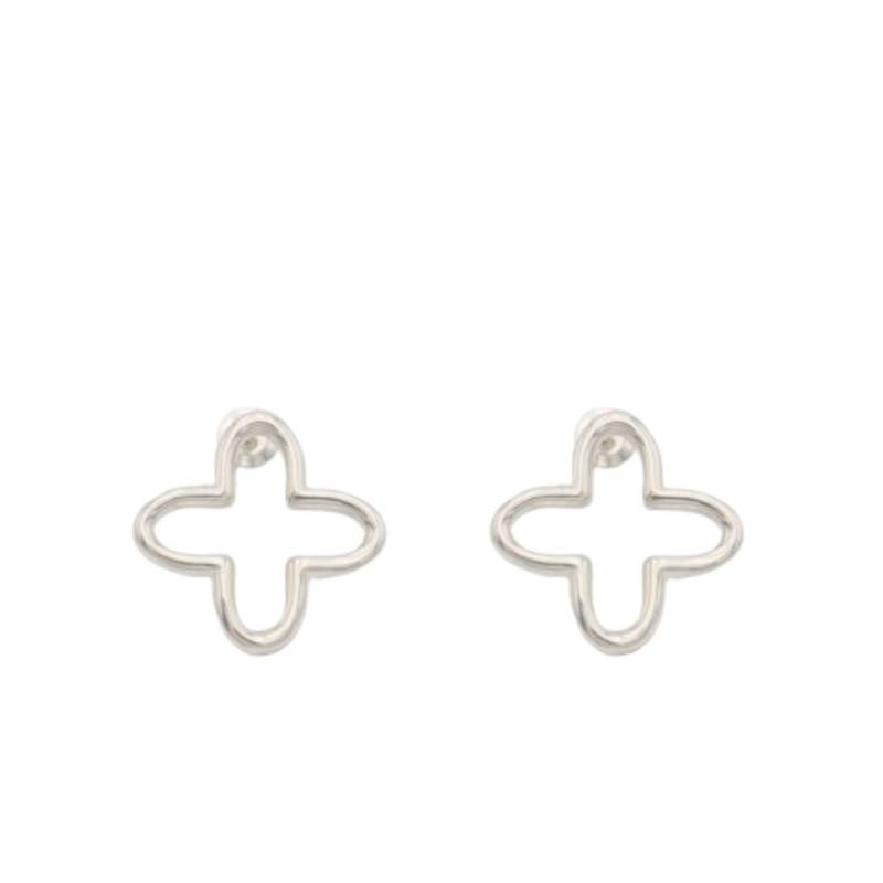 925/1000 Silver Clover Stud Earrings - Artemis