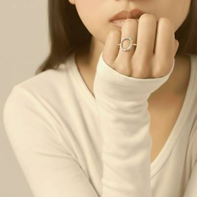 Bague Ronde Torsadée en Argent 925 - Artemis