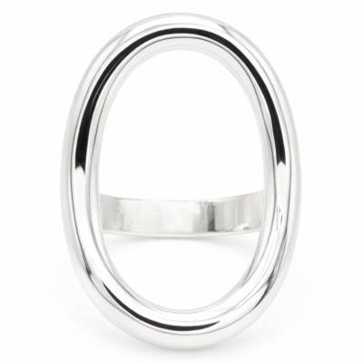 Bague Ovale Ajourée en Argent 925 - Artemis