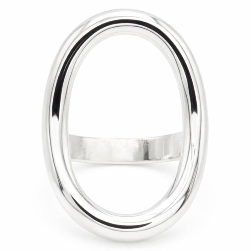 925 Silver Openwork Oval Ring - Artemis