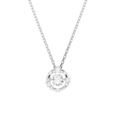 Constella Pendant Necklace Rhodium-Plated Metal & Zirconia, Adjustable Length 38 to 45 cm - 5738247 - Swarovski