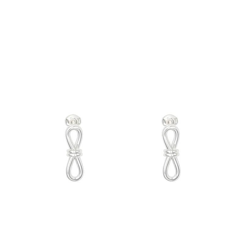 Boucles d'Oreilles Pendantes Noeud en Argent 925 - Artemis