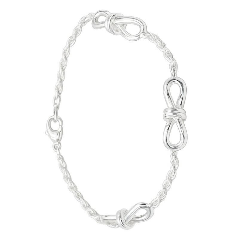 925 Silver Knot Motif Bracelet - Artemis