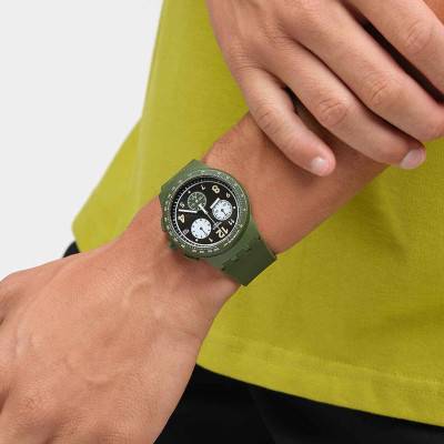 Nothing Basic About Green SUSG406 Watch - Swatch