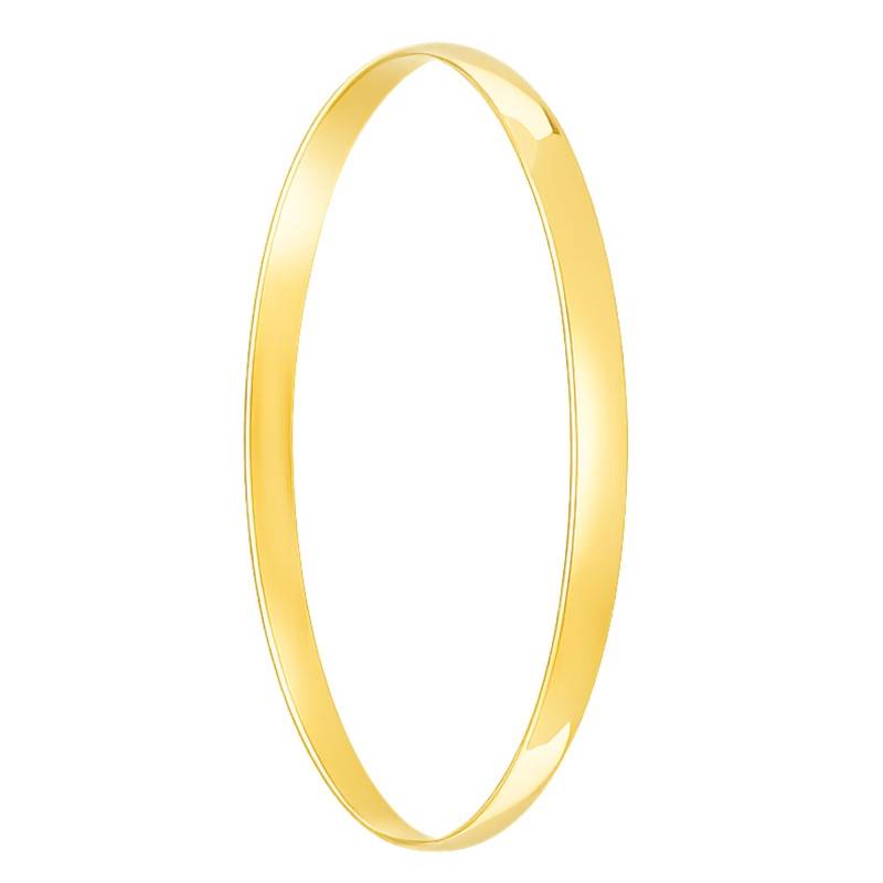 Bracelet Demi Jonc Plaqué Or 4 mm, Diamètre 63 mm - Emanessence