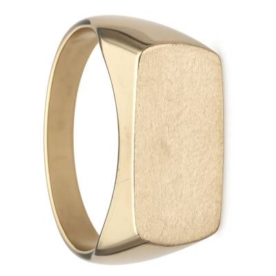 Chevalière Rectangulaire en Or jaune 375 - Imperium