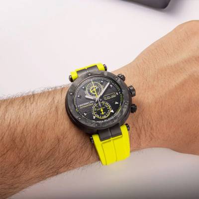 Newport Chronograph Carbon Titanium Automatic Watch 288CTN14CY - Herbelin
