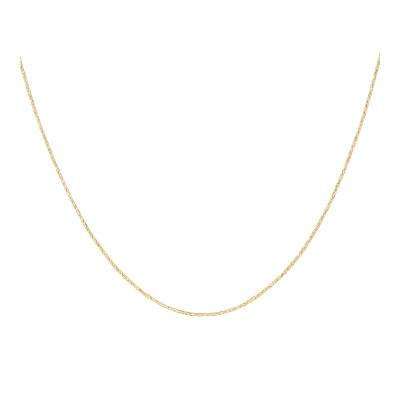375/1000 Yellow Gold Cable Chain Necklace, 40 to 42 cm - Manillon