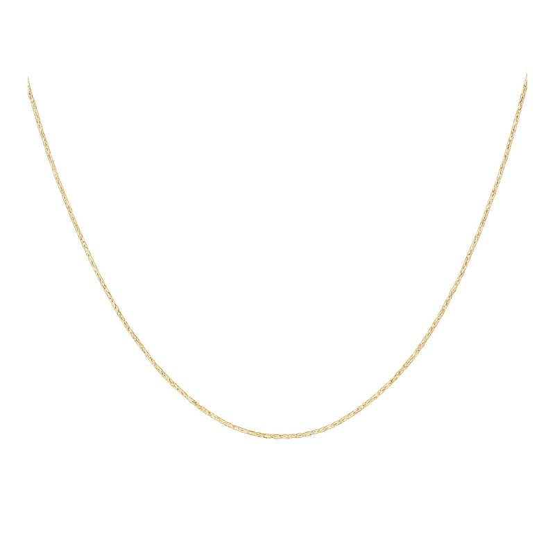 375/1000 Yellow Gold Cable Chain Necklace, 40 to 42 cm - Manillon