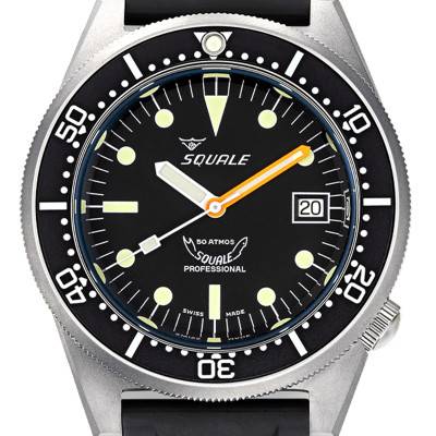 1521 Black Blasted Watch 1521BKBL.VO - Squale