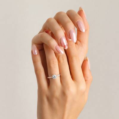 750/1000 or 375/1000 White Gold IGI-Certified 1.00ct Lab-Grown Diamond Solitaire Ring - Alliantine