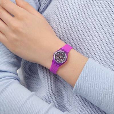 Magenta Weave Watch LV122 - Swatch