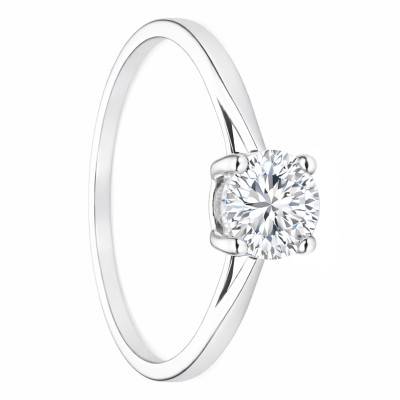 Lab-Grown 0.50ct Diamond Solitaire Ring in White Gold 375 or 750 - Alliantine