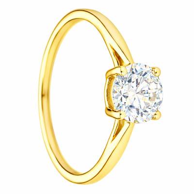375/1000 or 750/1000 Yellow Gold Lab-Grown IGI-Certified 1.00ct Diamond Solitaire Ring - Alliantine